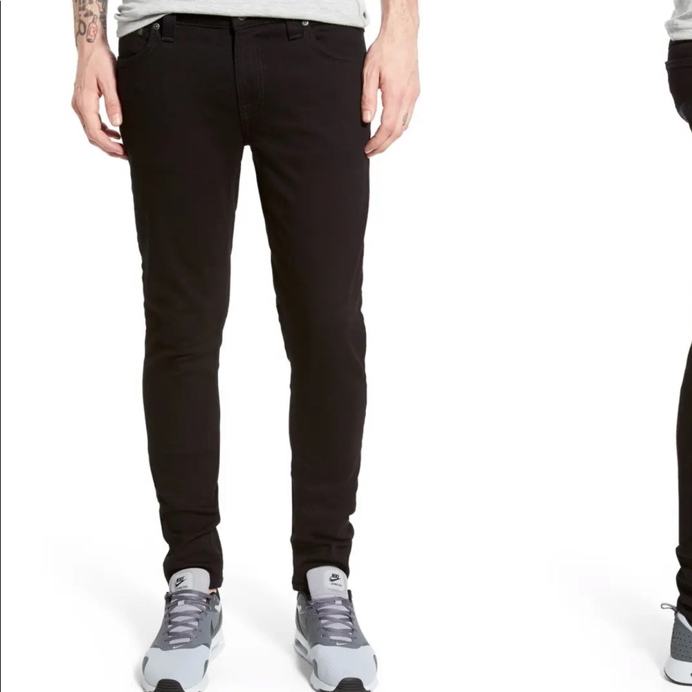 Nudie Denim Black ‘Skinny Lin’ Jeans